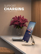 Lamicall Tablet Stand, Adjustable Tablet Holder - Desktop Stand Dock Holder Gifts Compatible with 4-13" Tablets Such as iPad Pro 11, 9.7, 10.5, 12.9 Air Mini, Kindle, Tab, iPhone Air 17 Pro Max, Gold - color: Gold
