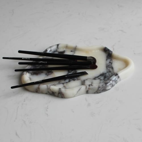 Natural Calacatta Viola Marble Tray Cloud Shape, Jewelry Dish Trinket Dish for Women Gift Home Décor - color: Calacatta Viola