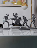 HAUCOZE Musician Statue Music Figurine Gift Home Decor Table Centerpiece Sculpture for Piano Studio Bedroom Polyresin 10 Inch