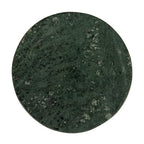 Creative Co-Op Marble Round Soapdish, Green - color: Green
