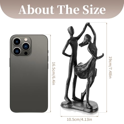 Sziqiqi Anniversary Wedding Gifts for Couple: 6th Anniversary Iron Gifts for Him Her Women Couples - 6 Year Wedding Gift for Christmas Valentines Birthday - Couple Dancing Figurines - style: Couple Dance