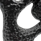 Pemberly Row Handmade Aluminum Abstract Sculpture, 14 in Tall, Black Finish, Decorative Modern Artwork for Living Room, Bedroom, Kitchen, Home Décor