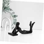 Abstract Resin Thinker Statue Modern Minimalist Home Decor for Living Room and Office Creative Desktop Decoration Sculpture for Book Lovers
