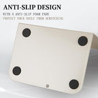 Metal Book Ends Bookend for Shelves Book Holder - color: Beige