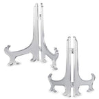 Super Z Outlet Clear Plastic Easels or Stand/Plate Holders to Display Pictures, Placecards, or Other Items at Weddings, Home Decoration, Birthdays, Tables (12 Pack) (8.5 Inch) - size: 8.5 Inch