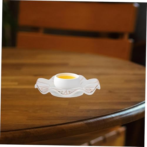 Zerodeko Ceramic Candle Holder Minimalist Design for Living Decorative Candle Stick Holder for Table