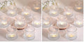 DARJEN Clear Ribbed Tealight Votive Candle Holders Set of 10- Tea Light Candle Holder Glass for Table Centerpiece, Engagement Parties, Birthday Parties & Wedding Shower (Pack of 2) - color: Clear, size: 10Pcs (Pack of 2)