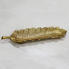 BBH Home's Handmade Gold Novelty Shaped Aluminium Tray 15.78 x 3.74 x 1.18 AMBBVK033AB2020 - color: Gold