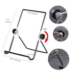 VOVIGGOL Adjustable Tablet Stand Holder, Non-Slip Foldable Holder Cradle Fit for 9-12.9" Tablets, iPad, Samsung and Kindle Fire, Display Stands Picture Frame Stand for Photos (Large Black)