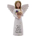 80th Birthday Gifts for Women, 80th Birthday Decorations for Women, Sculpted Hand-Painted Figurine - style: 80th Birthday Gifts