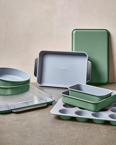 Caraway Non-Stick Ceramic Baking Sheet - Naturally Slick Ceramic Coating - Non-Toxic, PTFE & PFOA Free - Perfect for Baking, Roasting, and More - Large (18" x 13") - Gray - color: Gray, size: Large 18" x 13"