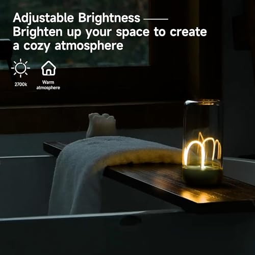 AUGE LIGHT Mini Minimalist Table Lamp Cordless Lamp Rechargeable Table Lamp Portable Nightstand Lamps Desk Lamps for Home Office Unique Ambient Light Mood Lighting for Desk Decor Beside(Olive Green) - color: Olive Green
