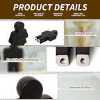 Defined Deco Ceramics Figures Decorative Objects, Funny Bathroom Decor for Shelves, Cute Modern Black Bookshelf Decor