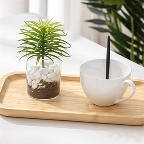 Bamboo Vanity Tray, Bathroom Counter Tray, Toilet Tank Tray, Bathroom Tray for Organizing and Home Decor, 9.8 x 5.5 x 0.8 inch - size: 9.8" x 5.5" x 0.8"