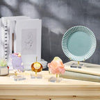 RattanView 16 Pcs Adjustable Metal Arm Display Stand Crystal Holder Easel Display with Acrylic Base Easel Rock Mineral Stand for Geodes Mineral Agate Collection(Gold) - color: Gold