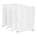 EVERHANGER Metal Pegboard Display Stand, Freestanding Tabletop Pegboard Display for Craft Shows & Fairs, 12"X16", 4pcs White - color: White, size: 4pack 12"X16"