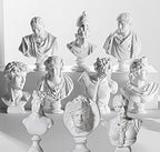 LAGOM HOUSE Greek Bust Statue and Sculptures Set of 10 PCS Greek Bust Statue Decor Roman Resin Mini Greek Mythology Figurine Greek God Bust Small for Decor/Gifts/Drawing