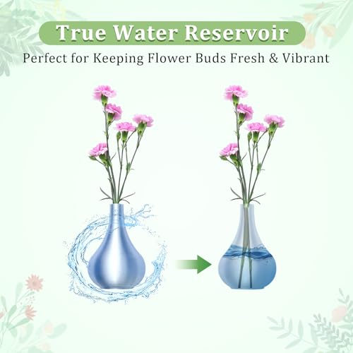 5PCS Magnetic Mini Vase Set, Adorable Tiny Flower Pot Magnets for Fridge Office Locker, Funny Bud Vases for Refrigerator Decor, Cute Kitchen Accessories, Unique Gift for Plant Lovers - color: Mini Vase Magnets Pastel