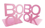 Winterworm Cute Fashion Book Style Nonskid Bookends Art Bookend Home Office Kitchen Book Shelf (Pink) - color: Pink