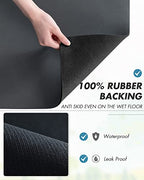 AMOAMI Coffee Mat - Hide Stain Rubber Backed Absorbent Dish Drying Mat for Kitchen Counter - Fits Under Coffee Maker or Machine - size: 16"X24"