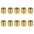 Mega Candles 10 pcs Gold 1/2 Inch Diameter Ceramic Chime Ritual Spell Candle Holders, Great for Casting Chimes, Meditation, Rituals, Spells, Vigil, Witchcraft, Wiccan Supplies - color: Gold, size: 10 Pieces