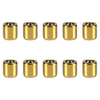 Mega Candles 10 pcs Gold 1/2 Inch Diameter Ceramic Chime Ritual Spell Candle Holders, Great for Casting Chimes, Meditation, Rituals, Spells, Vigil, Witchcraft, Wiccan Supplies - color: Gold, size: 10 Pieces