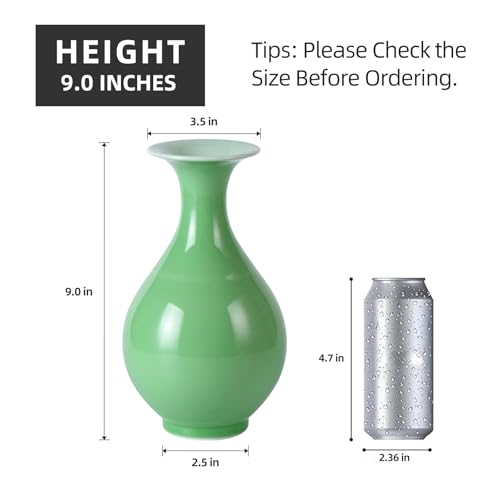 KAMMAK Colored Ceramic Vase, Beautiful Hand-Painted Decorative Vase, Modern Art Porcelain Vase for Flower Mantle Dining Table Centerpiece, Entryway Living Room Wedding Decoration, SS001 - style: SS001