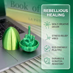 3D Printing Friendly Gesture Egg Tabletop Ornament, Suitable for bedrooms and Living Rooms - color: Green