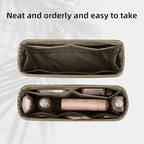 DGAZ Silk Purse Organizer Insert For Hermes Geta bags，Silky Smooth Bag Organizer，Luxury Handbag & Tote Shaper(Etoupe Grey) - color: Etoupe Grey
