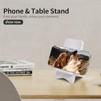 Solid Wood Simple Phone Stand, Desktop Stand,Tablets Tablet Display Stand, Compatible with All Phones (White Wood) - color: White wood