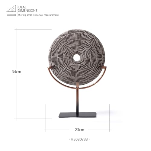 HAUCOZE Modern Sculpture Decor Abstract Statue Figurine Screen Art Table Centerpiece Gift for Desktop Bookshelf Polyresin 13.5 inch - size: 9.1x13.4inch