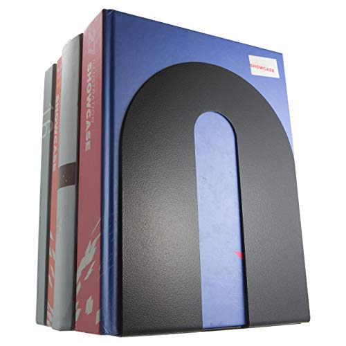 Officemate® OIC® Magnetic Heavy-Duty Bookends, 10" x 8" x 8", Black, Set Of 2 - size: (Pack of 2)