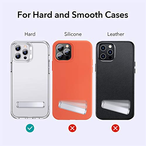 ESR Boost Phone Kickstand, Vertical and Horizontal Stand, Adjustable Angle, Compatible with iPhone Air 17 Pro Max, iPhone 17e/16/15/14/13/12, Samsung Galaxy S26/S25/S24/S23 Series, Google, Silver - color: Silver