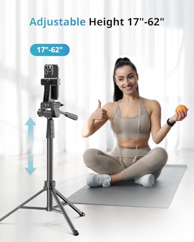 UBeesize 12'' LED RGB Ring Light with 62'' Tripod Stand, Selfie Ring Light for Video Recording, Live Streaming, TikTok & YouTube, Compatible with iPhone & Android - color: Black RGB, size: 12-in