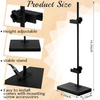 MorningRo 2 Pcs Adjustable Tabletop Easel Stand for Picture Frames up to 16.5" H, Black Picture Frame Stand for Display Photos Art Signs Artwork Display Easel Stands for Home or Events - size: 16.5 Inches
