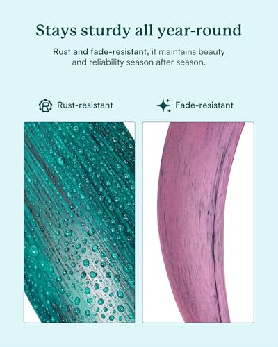 89" Wind Spinner Outdoor with Solar Light, Extra Large Metal Kinetic Wind Sculptures Spinners, Windmill for Garden Yard Patio Lawn Decor -Dancing Ribbon (20" W x 89" H) - size: Dancing Ribbon