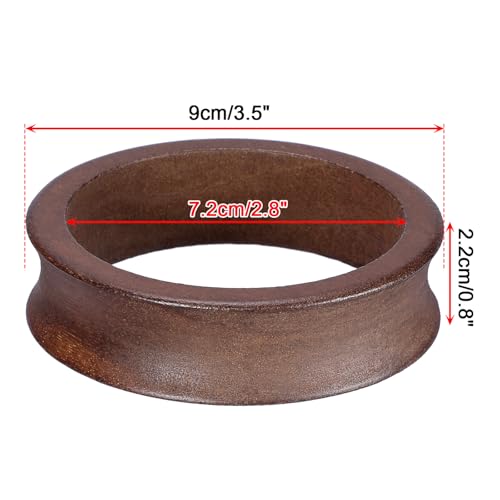 JUXYES Wooden Sphere Holder Display Stand, 3 Pack Large Wood Sport Ball Stand, Simple Round Display Easel Stands for Soccer Ball, Footballs, Baseball, Tolleyball, Basketball, Rugby, 72mm - color: Brown, size: 2.8" - 3 PCS