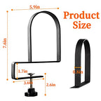 Metal Book Ends for Shelves - Heavy Duty Adjustable Bookends Clamped Metal Book Organizer Storage Holders, Non-Skid Bookends Stoppers - style: Swivel