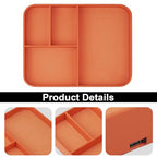 VOVIPO Faux Leather Valet Tray,with 2 in 1 Wireless Charging Compitable With iPhone/17/16/15/15 Plus/15 Pro/15 Pro Max/14/13/12/Wireless earphones,Office/Home Desk Organizers Tray-Orange - color: Orange