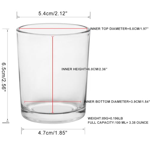 Clear Mercury Glass Tea Light Holders Set of 36 - Elegant Votive Candle Holders for Weddings, Showers and Home Decor - Perfect for Table Centerpieces and Parties (Glass, Clear) - color: Clear