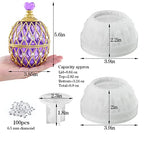 Actvty Jar Resin Mold, Jar Silicone Molds with Lid, Large Resin Jar Mold with 100 Pieces Rhinestones for DIY Trinket Storage, Jewelry Container, Candle Jars, Craft Gifts - color: Rhinestones Jar Mold