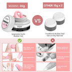 MIZHSE 3D Nail Gel Nail Art Sculpture, Non-Sticky 4 Colors Solid Builder Gel Nude Clear White Pink Hard Builder Nails UV LED Molding Gels Nail Extension for Salon Manicure Home DIY - color: 0-0-Classic Colors