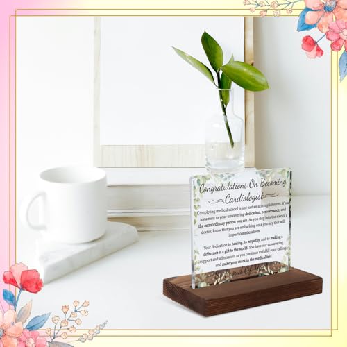New Cardiologist Gifts for Cardiologist, Graduation Gifts for Cardiologist, Congratulations Gift for Cardiologist, Modern Acrylic Desk Plaque,10 x 10 x 1.5 cm,XXD80 - style: Cardiologist