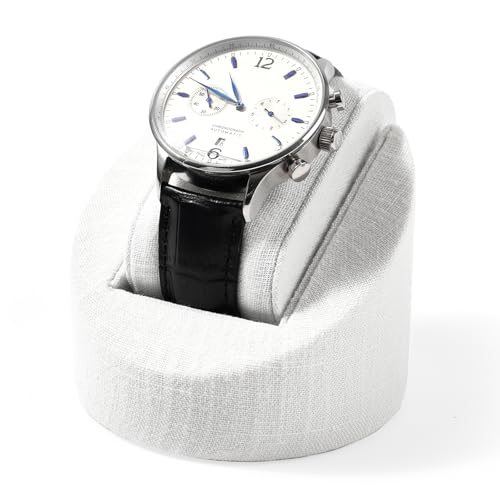 Linen Single Watch Stand Display Jewelry Watch Showcase Display Stand - color: Linen