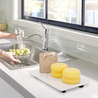 Bathroom Vanity Tray and White Marble Kitchen Soap Tray, Luxurious Small Accessory for Table/Countertop (Black-Rectangle, 10" x 6" x 1") - size: 10" x 6" x 1"