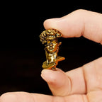 CHOVY Binary David Peep into The Future Sculpture Retro Style Made of Solid 100% Brass Handcrafted Ideal for Home Decor Desk Ornaments Collectible Crafts Office Scene Setters & Artistic Decorations - style: Dual David
