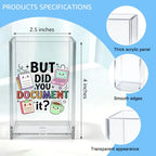 But Did You Document It Acrylic Organizer Pencil Pen Holder, HR Humor Office Desk Accessories Holder, Funny Office Decor Gifts for Women Human Resources Accountant Programmer Graphic Coworker - style: Document