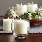 Ashland Round Glass Votive Candle Holder - Candle Holder for Birthdays, Weddings, Parties, and Baby Showers - Bulk 24 Pack