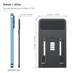 Kemoxan Ultra-Slim Foldable Cell Phone Stand for Desk, Ultrathin Portable Pocket Smartphone Kickstand, V Small Mobile Phone Travel Mount Compatible with Universal iPhone IPads Android Kindle - color: Ultrathin
