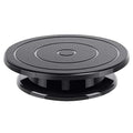 Kootek 11 Inch Rotate Turntable Sculpting Wheel Revolving Cake Turntable Black Painting Turn Table Lightweight Stand for Paint Spraying Spinner, Cake Decorating, Displaying Item